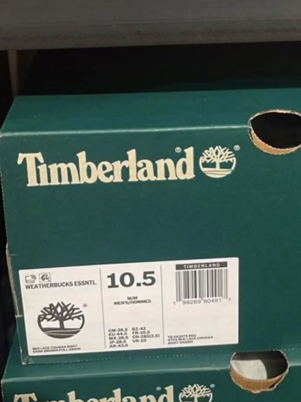 TIMBERLAND MEN'S WEATHERBUCKS EESNTL MID LACE CHUKKA BOOT  A5NTS-W01 ALL SIZES